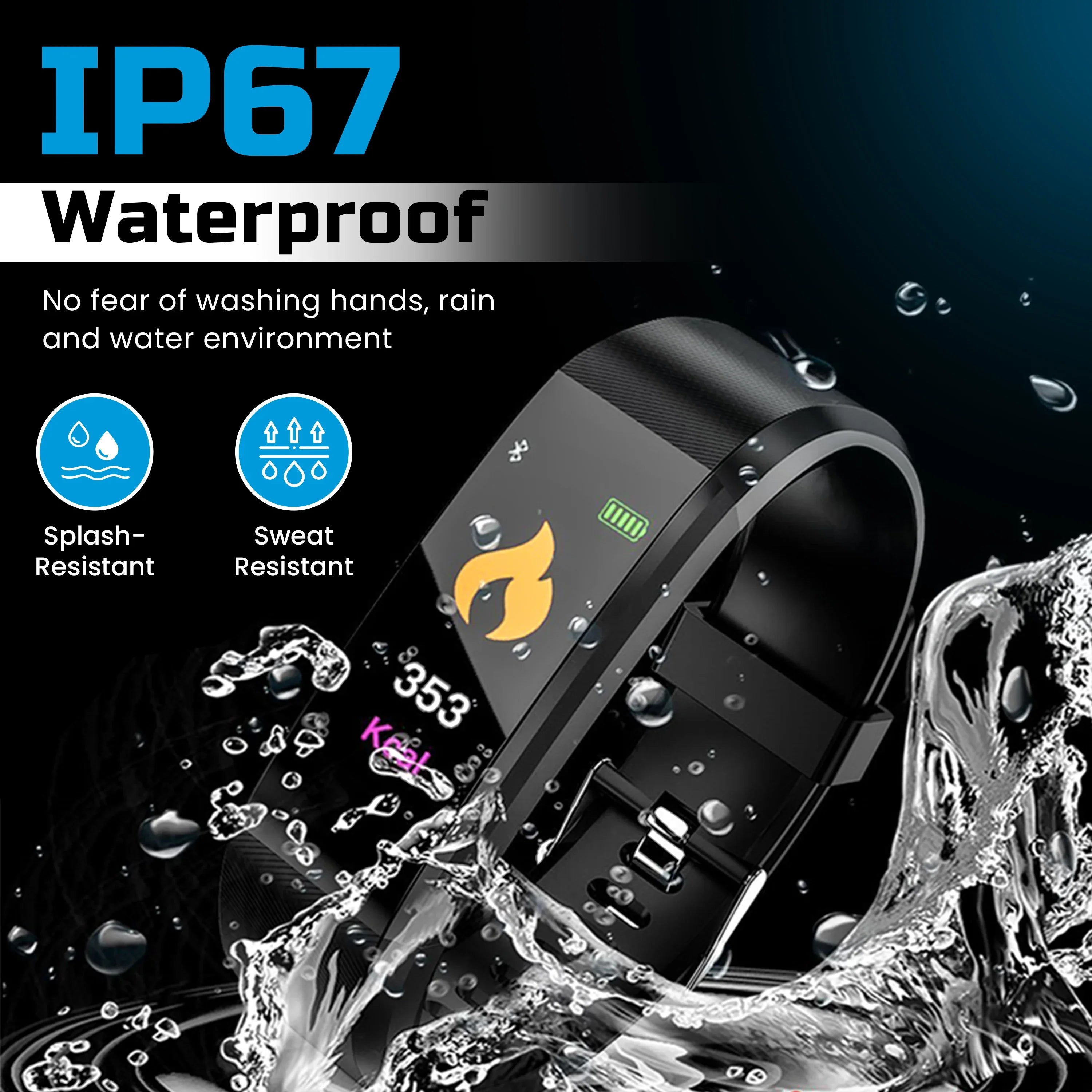 Senior Smartwatch with Activity Tracking LED Display - Image 2