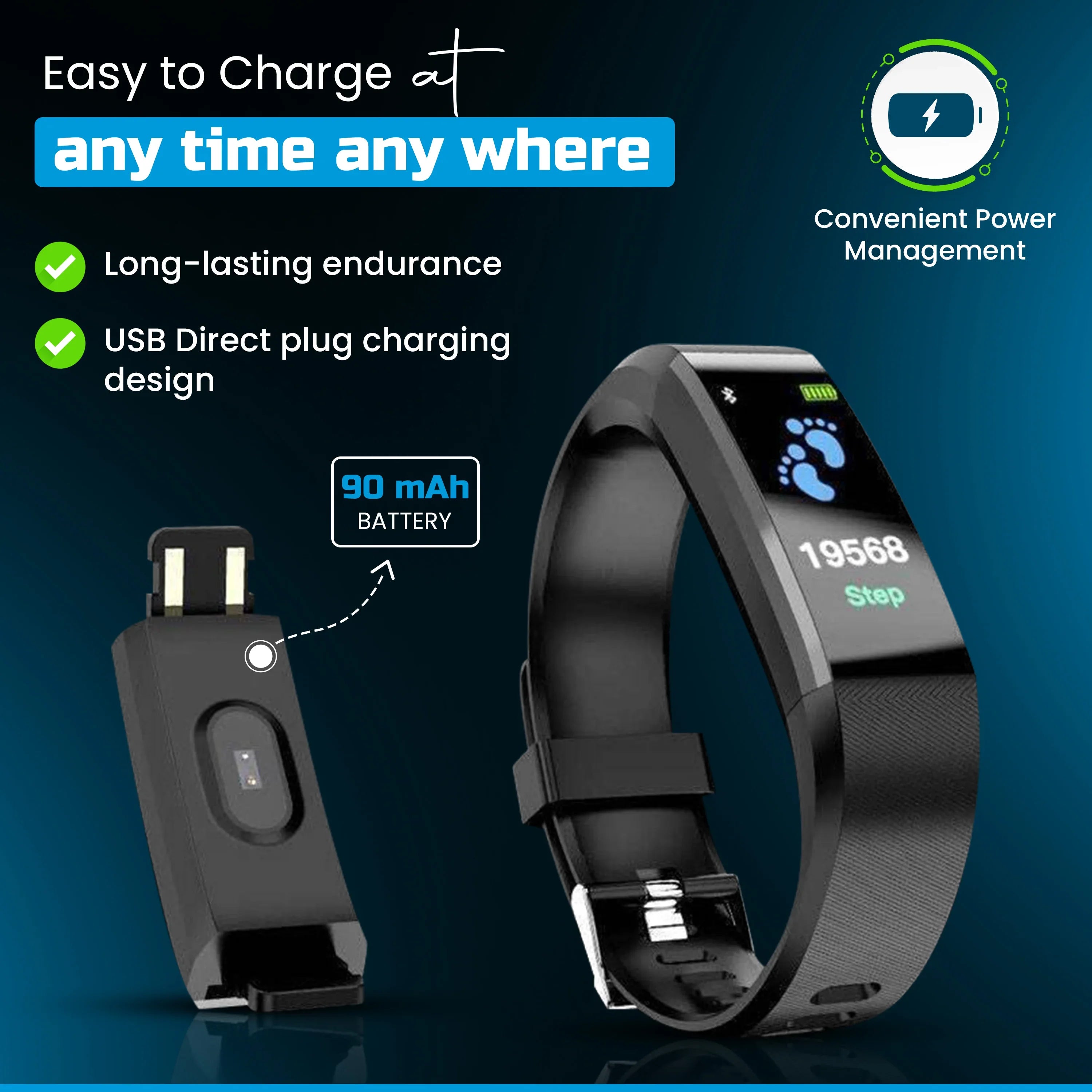 Senior Smartwatch with Activity Tracking LED Display - Image 6