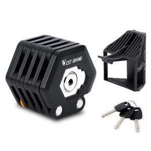 WEST BIKING Folding Bicycle Lock Alloy Steel