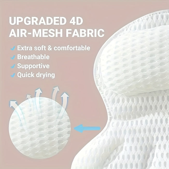 Breathable Ergonomic Bath Pillow for Relaxation - Image 6