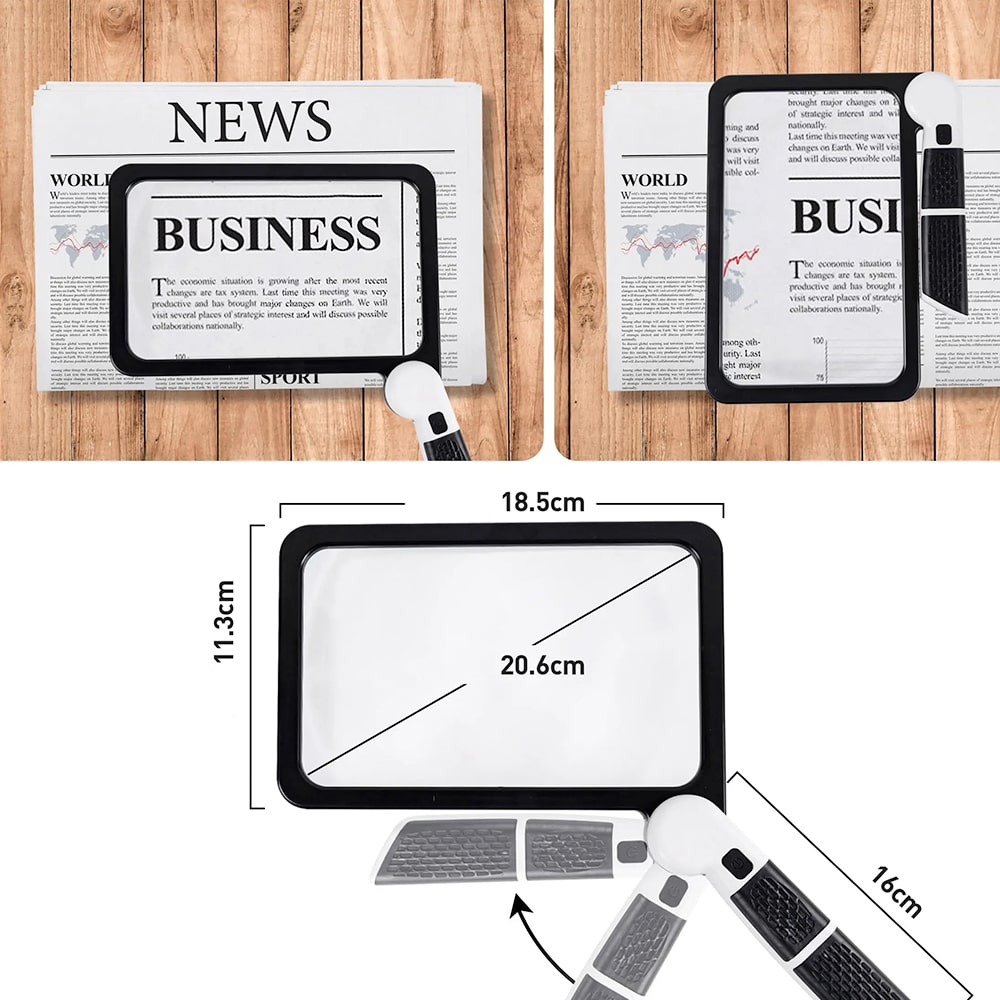 LED Full-Page Magnifier 5X Zoom for Reading - Image 4