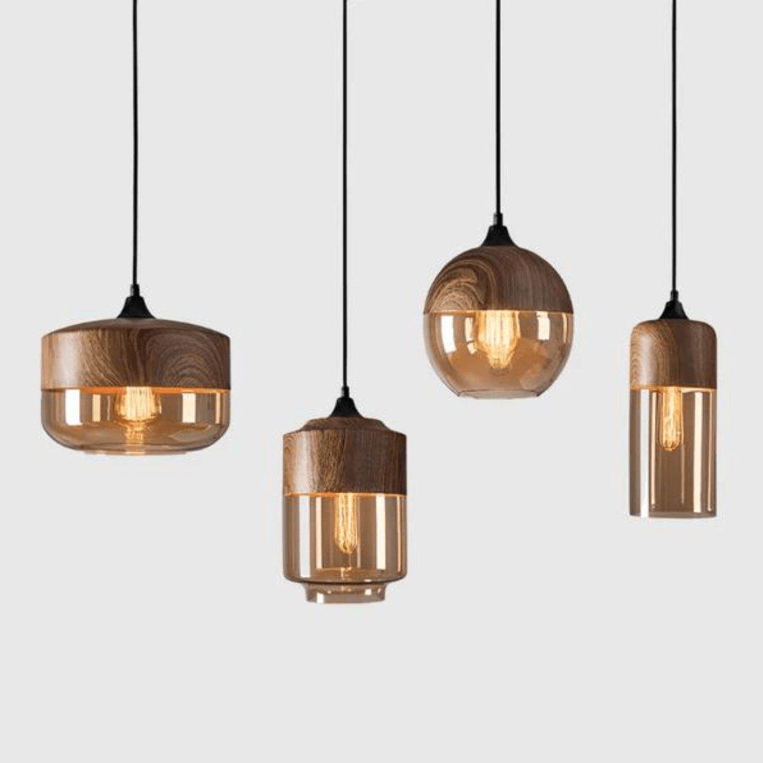 Wooden Ceiling Lamp Modern Design Style - Image 9