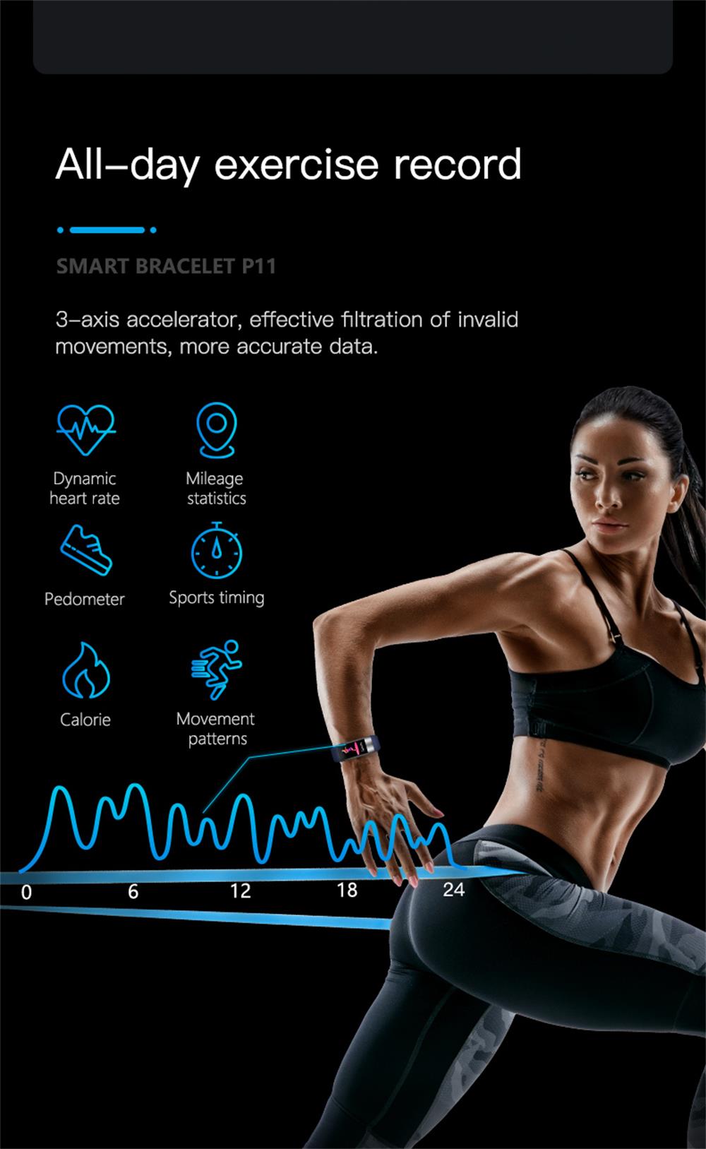 Smart Bracelet with Blood Pressure, ECG, Heart Rate, SpO2, Sleep – FDA - Image 3