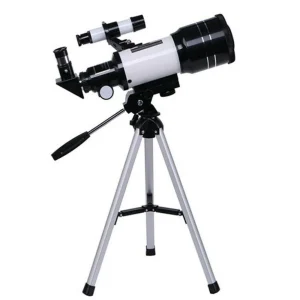 Portable 300/70mm Telescope for Star Observation with Smartphone Adapter