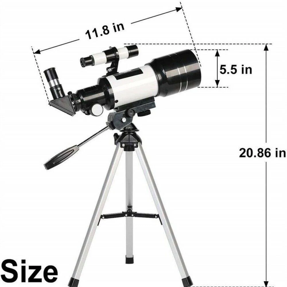 Portable 300/70mm Telescope for Star Observation with Smartphone Adapter - Image 5