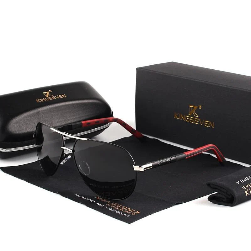 Men’s Vintage Sunglasses with Polarized Lenses - Image 2