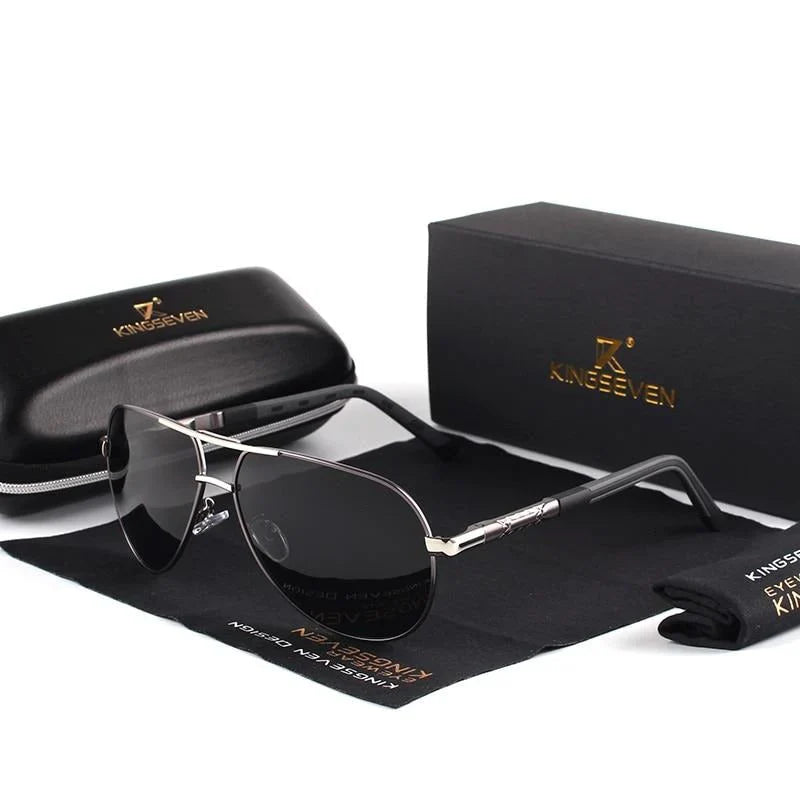 Men’s Vintage Sunglasses with Polarized Lenses - Image 3