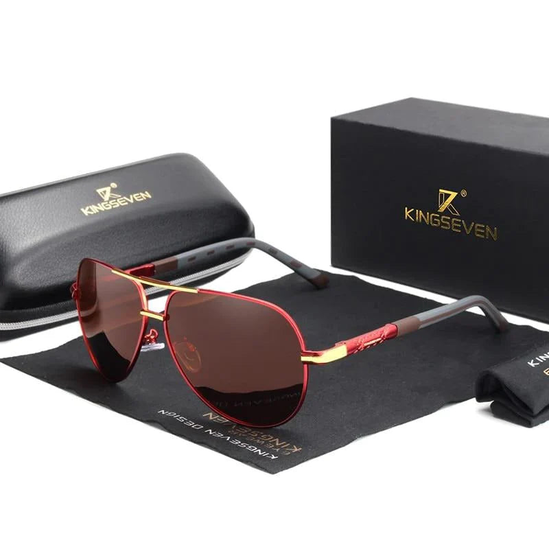 Men’s Vintage Sunglasses with Polarized Lenses - Image 6