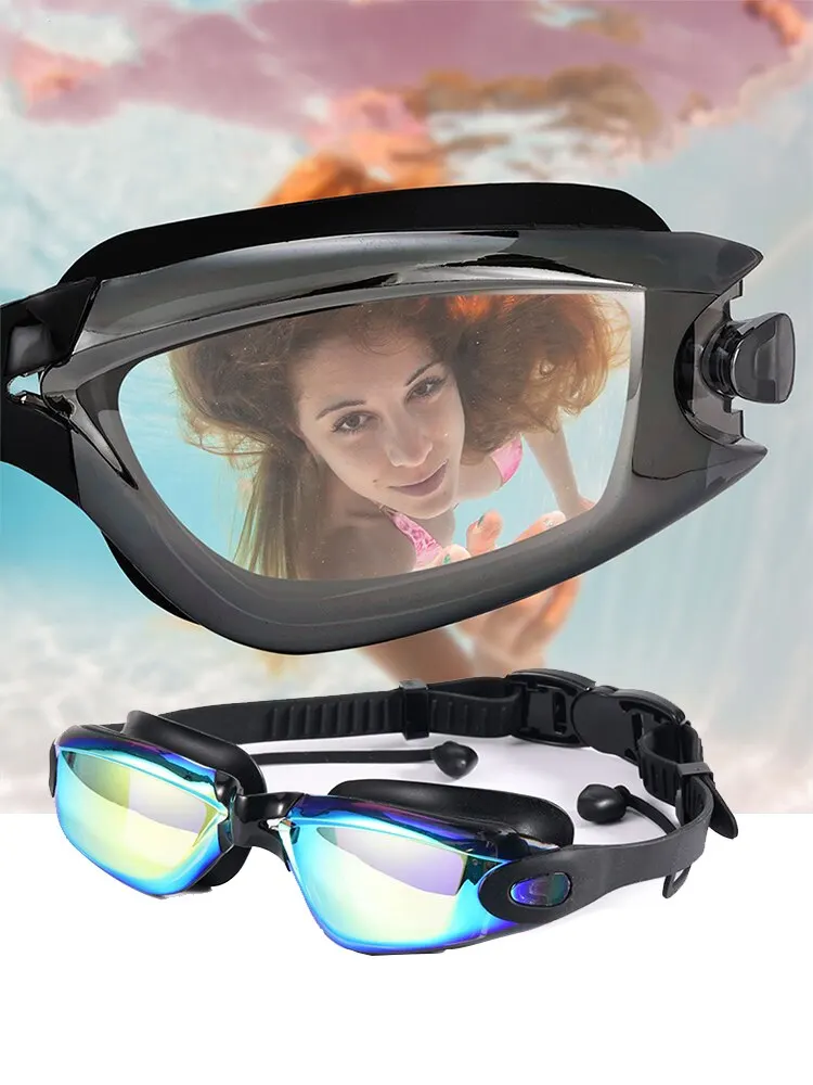 Adult Myopia Swimming Goggles Anti-Fog High Definition