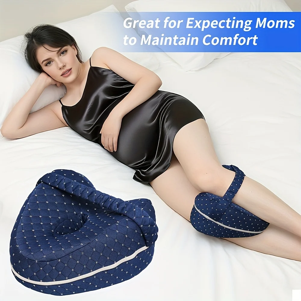 Memory Foam Knee Pillow for Side Sleepers - Image 11