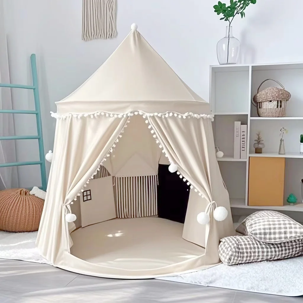 Foldable Kids Play Tent Princess Castle Playhouse - Image 7