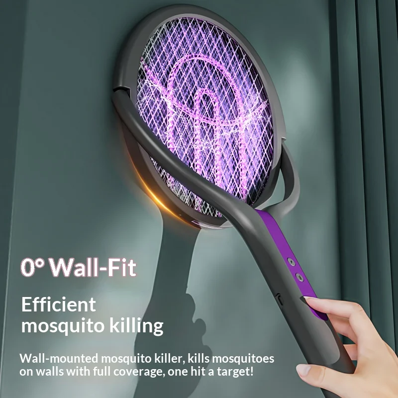 Rechargeable Electric Mosquito Swatter with Rotating Head - Image 4