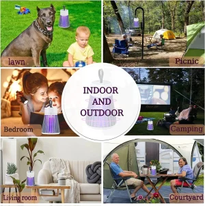 Rechargeable Mosquito and Insect Killer LED Lamp
