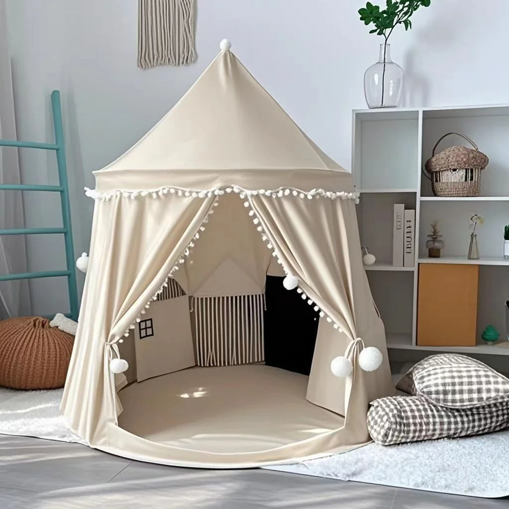 Foldable Kids Play Tent Princess Castle Playhouse - Image 2