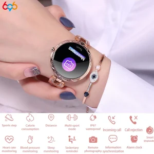 Fashion Smartwatch for Women Heart Rate BP Sleep Monitoring
