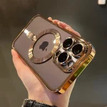 Shockproof Clear iPhone Case Compatible with MagSafe