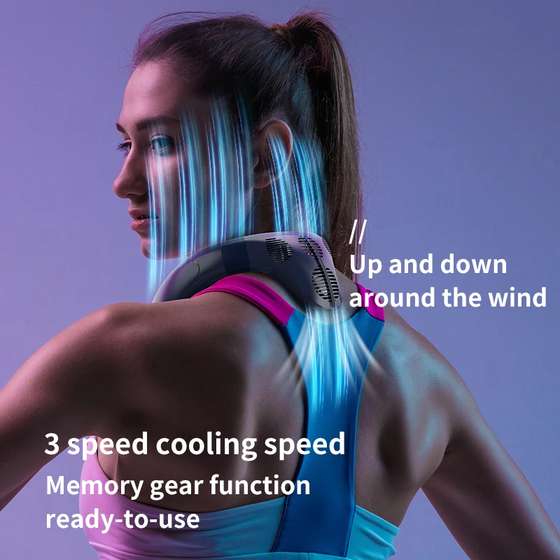 Portable Neck Fan – 5200mAh Rechargeable Wearable Cooler - Image 5