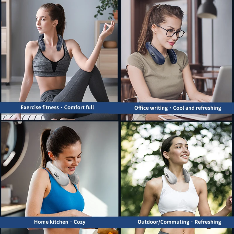 Portable Neck Fan – 5200mAh Rechargeable Wearable Cooler - Image 4