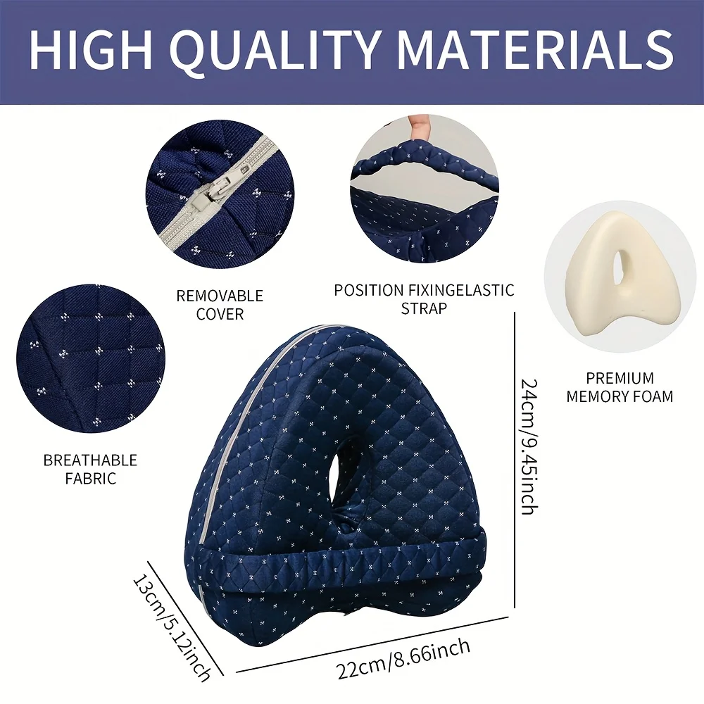 Memory Foam Knee Pillow for Side Sleepers - Image 9