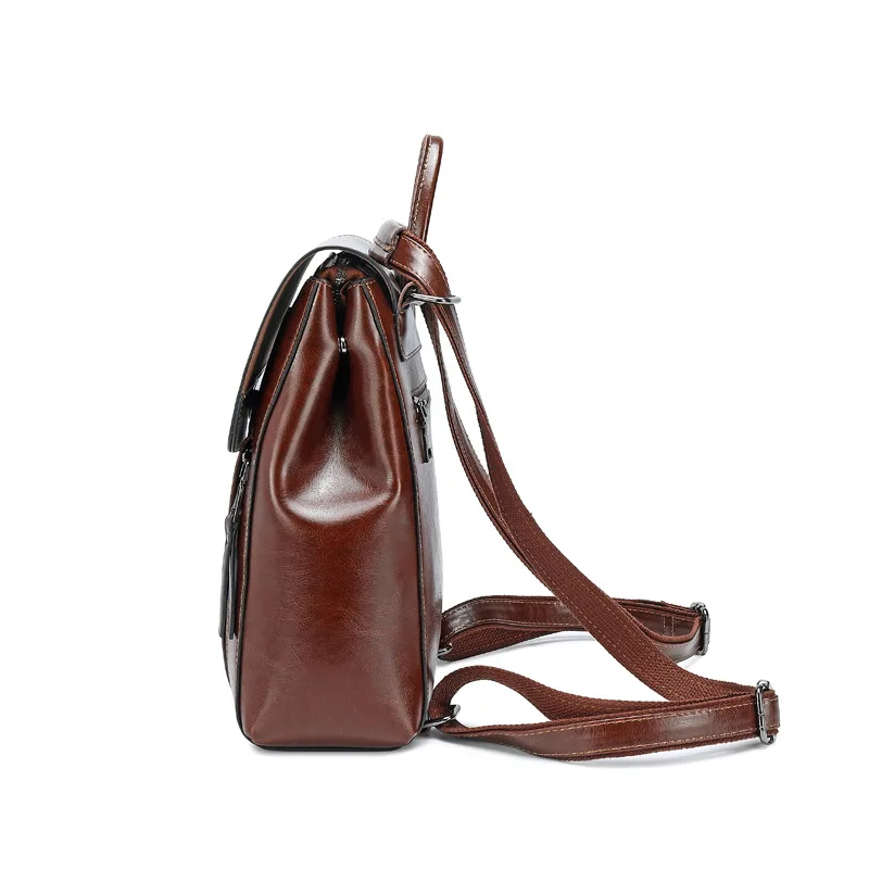 Women Crossbody Backpack Genuine Natural Leather - Image 5