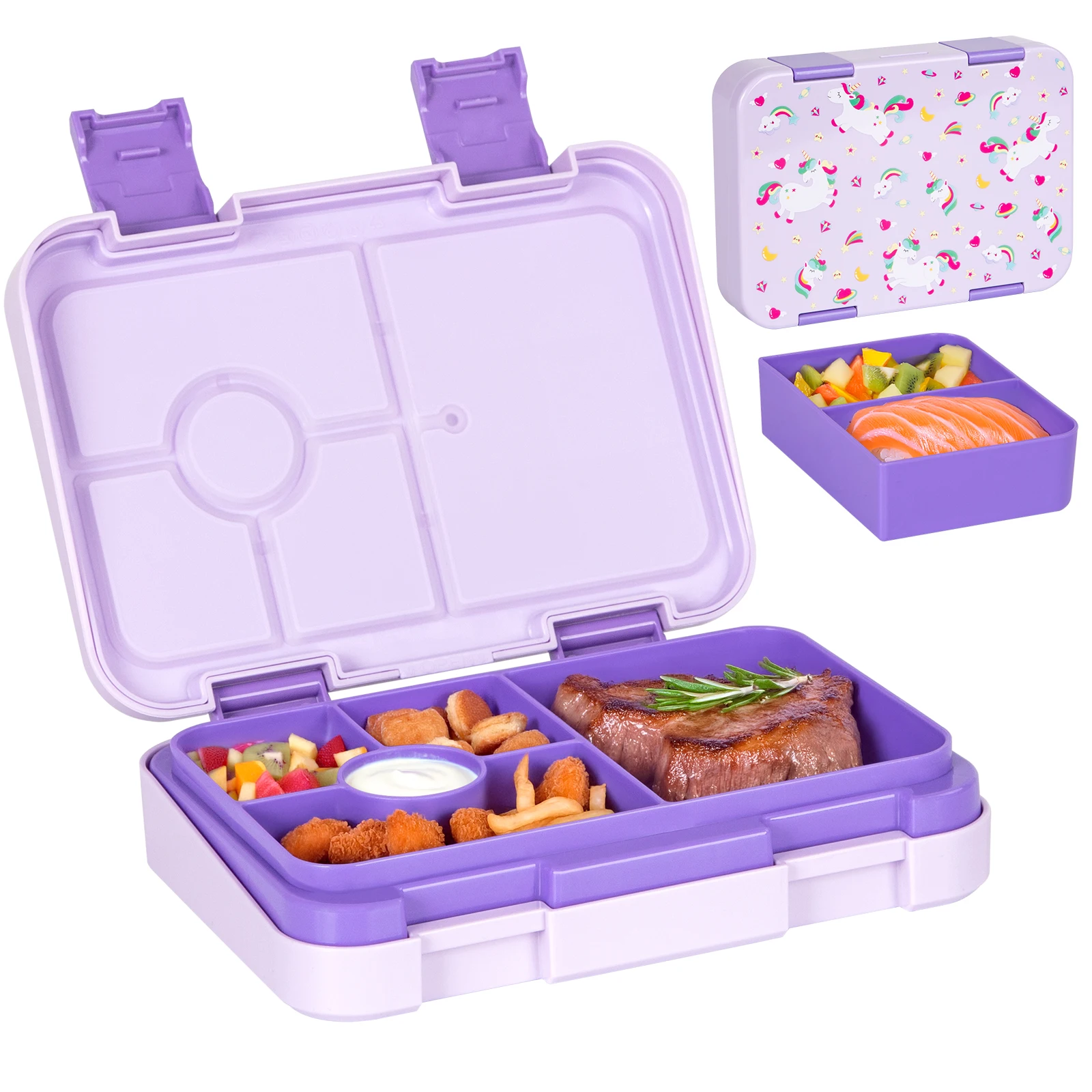 Adorable Leak-Proof Microwave Safe Kids Bento Box - Image 2