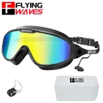 Large Frame Adult Swim Goggles Anti-Fog Wide View UV