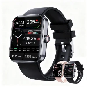 Men Smartwatch 1.91” IPS – Blood Glucose & Health Tracking