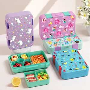 Adorable Leak-Proof Microwave Safe Kids Bento Box