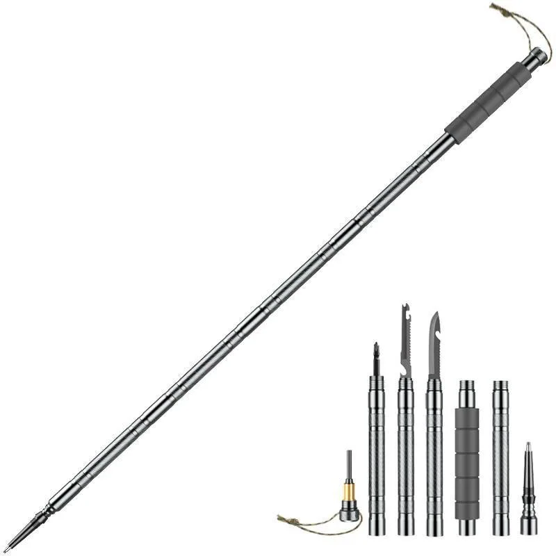 Multi-Functional Hiking and Mountain Climbing Walking Stick - Image 3