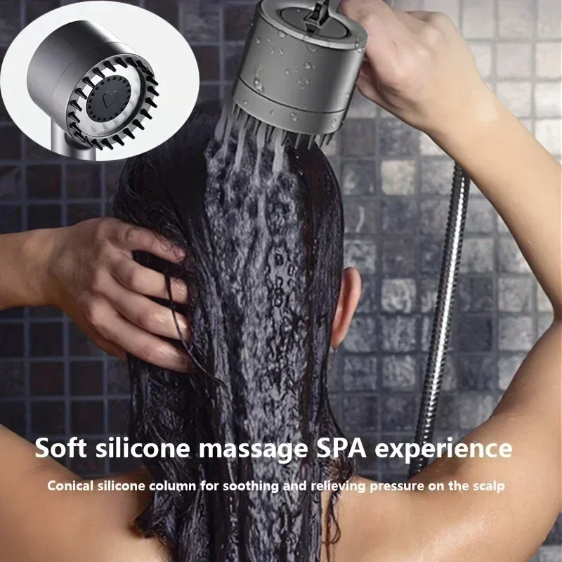 High-Pressure Filtered Shower Head with One-Key Stop - Image 4