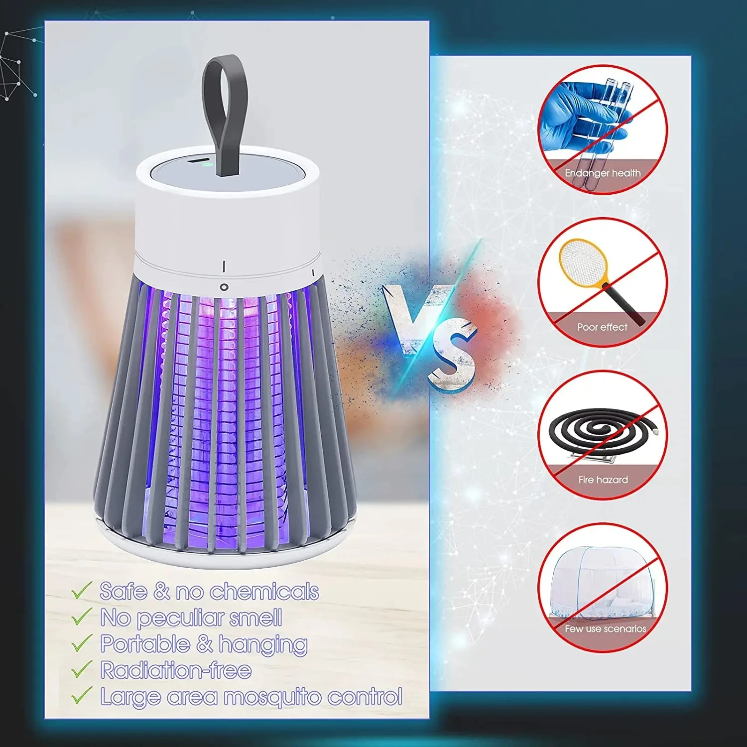 Rechargeable Mosquito and Insect Killer LED Lamp - Image 5
