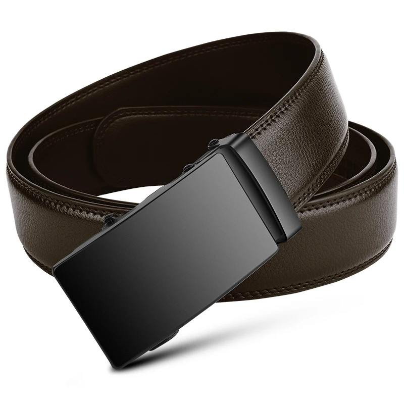 Men’s Black Business Belt – PU Leather, Automatic Buckle - Image 3