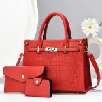 Trendy korean  Women’s PU Leather Handbag Large Shell Shape