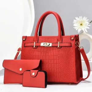 Trendy korean  Women’s PU Leather Handbag Large Shell Shape