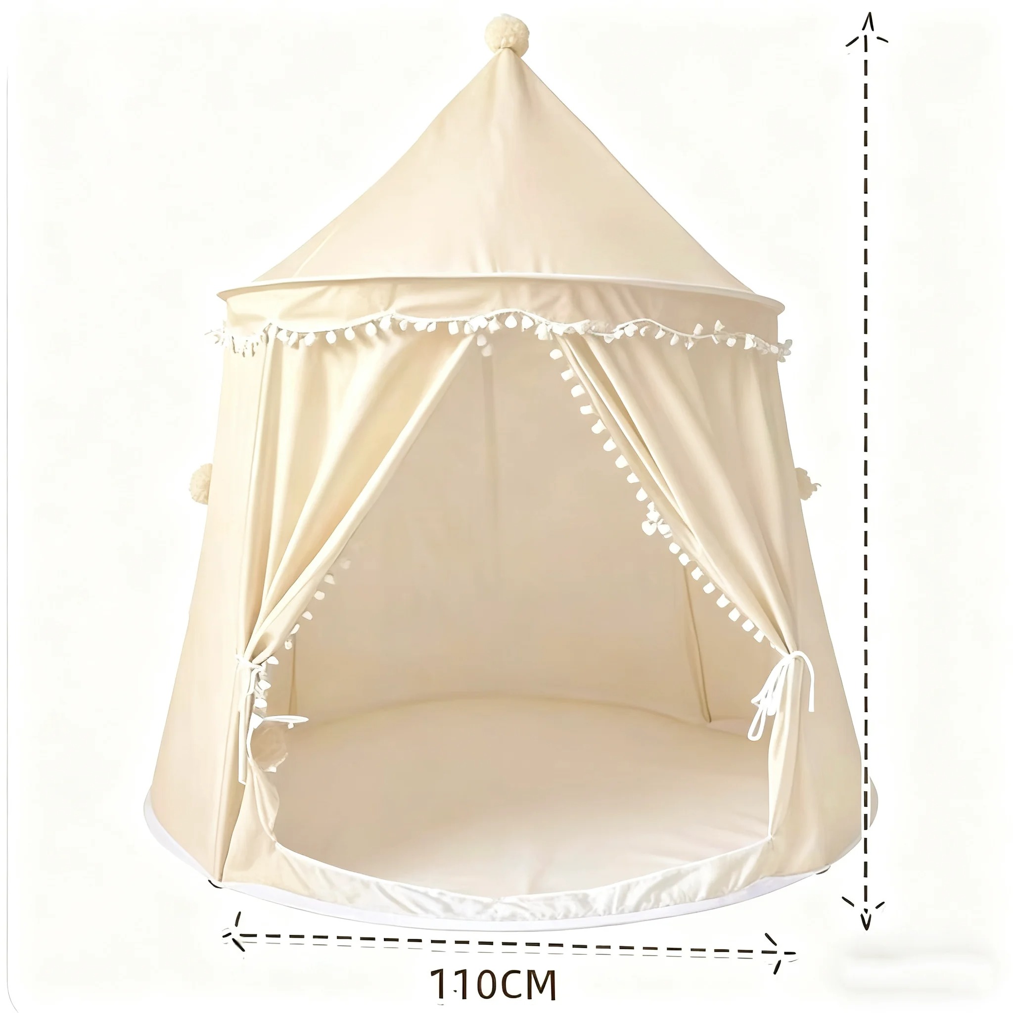 Foldable Kids Play Tent Princess Castle Playhouse - Image 5