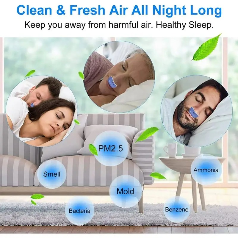 New Generation Blue Adjustable Electric Anti-Snore Device - Image 5
