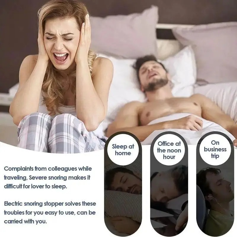 New Generation Blue Adjustable Electric Anti-Snore Device - Image 4