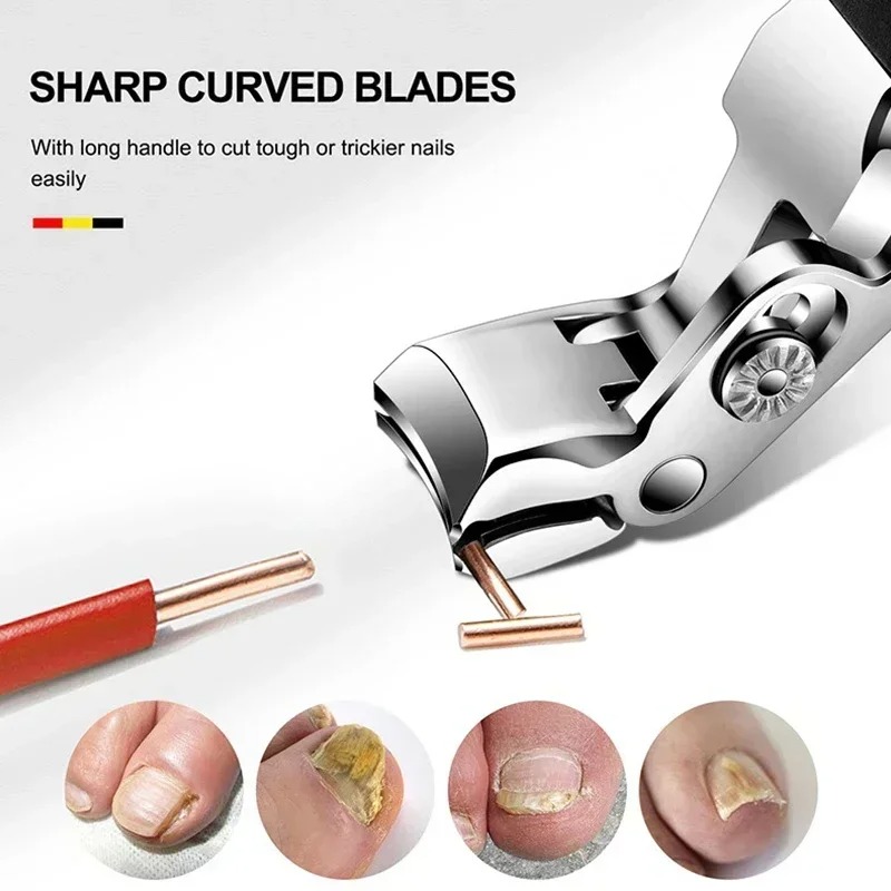 Professional Stainless Steel Toenail Clippers for Seniors - Image 4