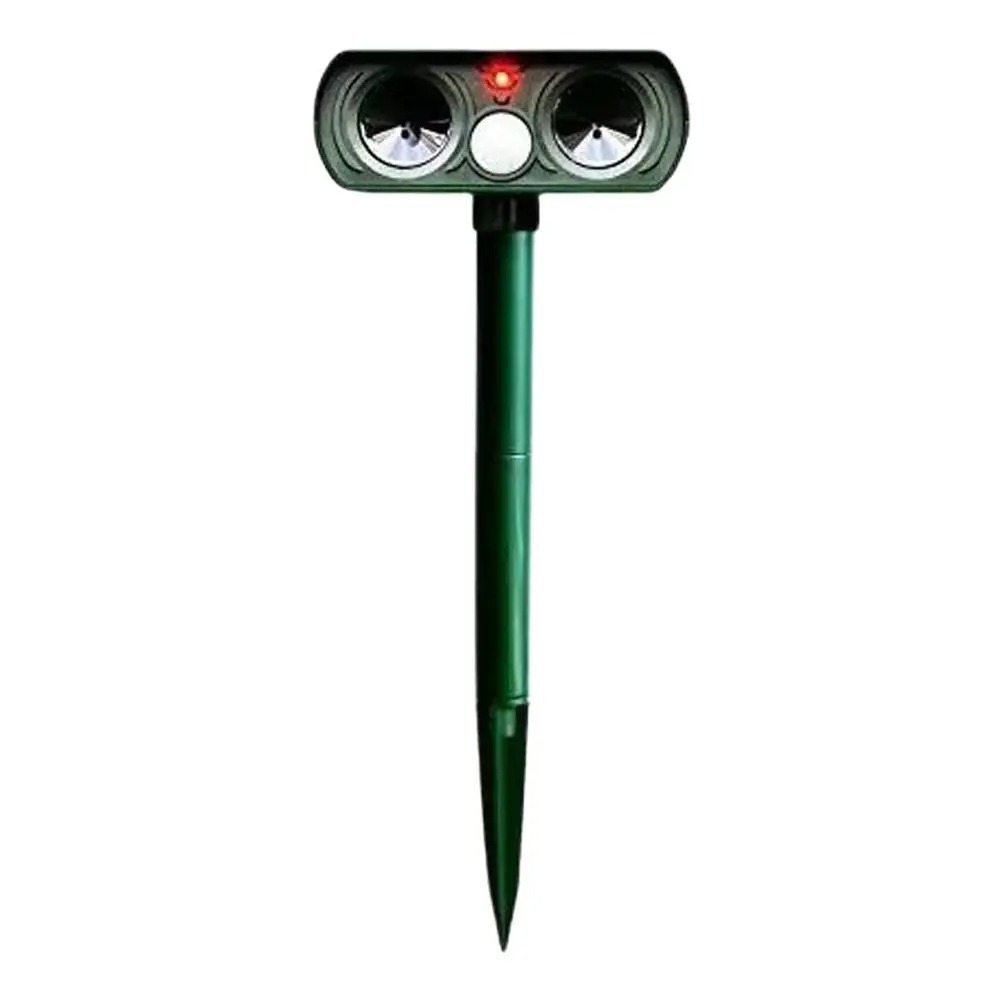Solar Ultrasonic LED Cat Dog Repeller for Garden - Image 4