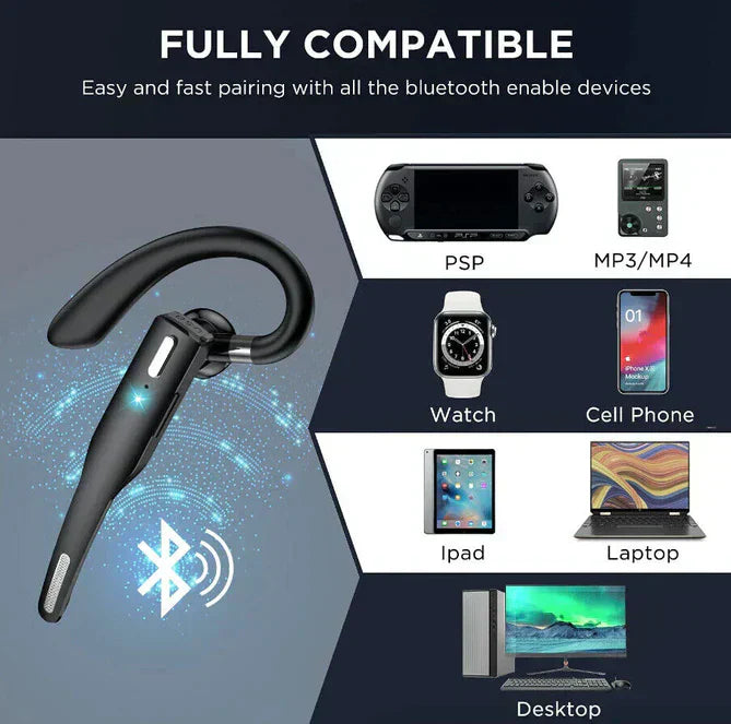 Trucker Bluetooth Headset 5.1 – Dual Mic Noise Cancelling - Image 6